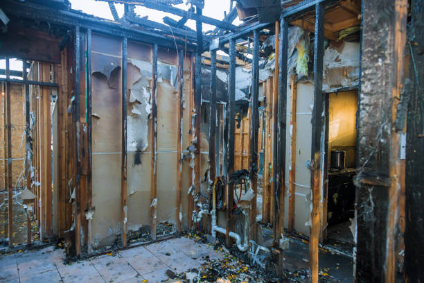 Professional Fire Damage Repair technician working in Aurora, MN